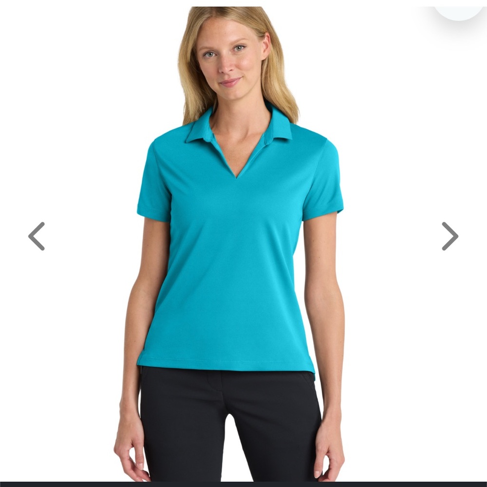 Nike Golf Ladies Dri-FIT Micro Pique 2.0‎ Polo Color Tidal (blue) Size Large
